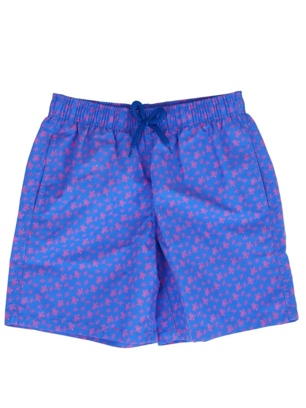 Vilebrequin - Boys Blue Micro Ronde Des Tortues Swim Trunks size 14